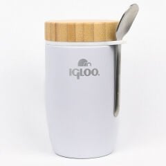 Igloo Bamboo Yemek Termosu 500ml-BEYAZ