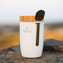 Igloo Bamboo Yemek Termosu 500ml-BEYAZ