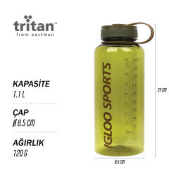 Igloo Sports Tritan Matara 1.1 Litre-YEŞİL